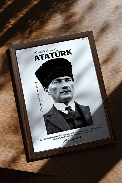 Ahsen resim çerçeve ATATURK - Tablou decorativ vertical înrămat - (Discursul ...