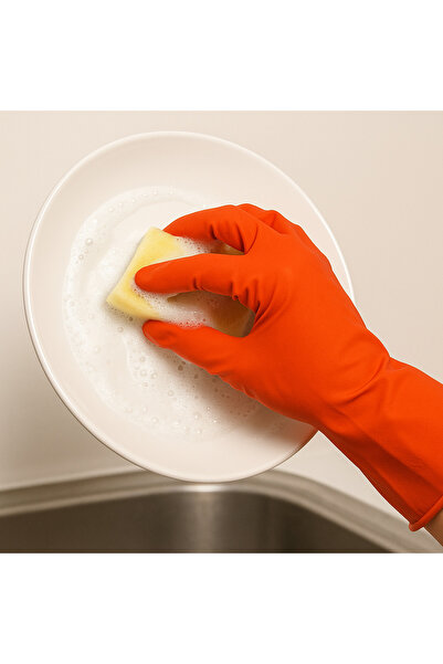 REYYEN L Size Cleaning Gloves - Dishwashing, Kitchen and General Use Gloves