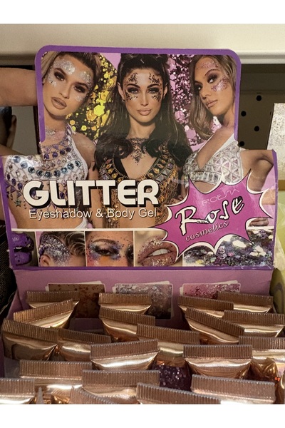 Roesia Rose GLITTER - KIRMIZI YÜZ VE VÜCUT SİMİ