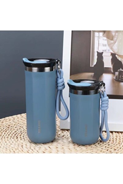 Other Small Travel Coffee Cup 350ml – Insulated Tumbler with Leak-Proof Lid and Straw (Blue)