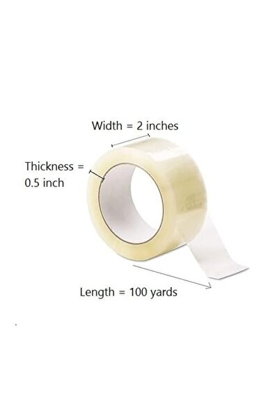 Other Transparent Heavy-Duty Packing Tape 5 cm x 91 m – Strong Adhesive, Pack of 3.