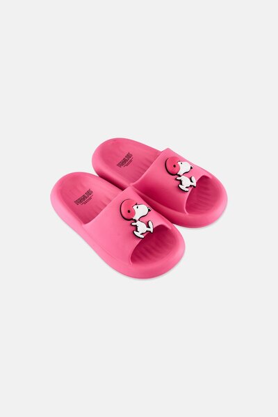PEANUTS Toddlers Girl Slip On Slippers, Pink