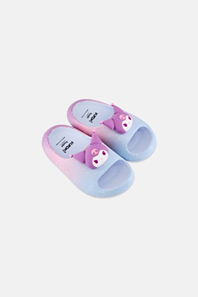 SANRIO Toddlers Girl Kuromi Slip On Slippers, Lavender