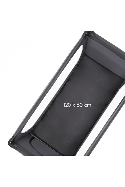 kidzera Portable playpen and crib with front wheels for easy movement and carrying bag - easy to fold, ventilation mesh,