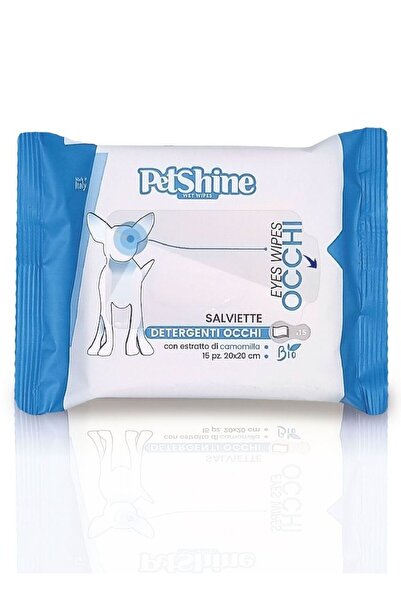 petshine مناديل مبللة للعيون للكلاب والقطط 15 وحدة 20 × 20 سم
