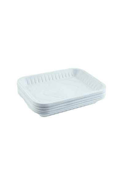 Generic Rectangular plastic plate, size No. 2 (50 pieces)