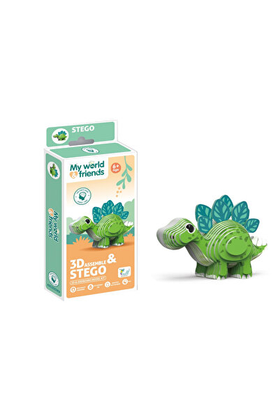 TSUMAB My World & Friends 3D Assemble Stego Puzzle Toy