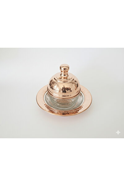 Zinnun Copper Pasha Sahanı, Presentation Set of 2 - 20 Cm-25 cm