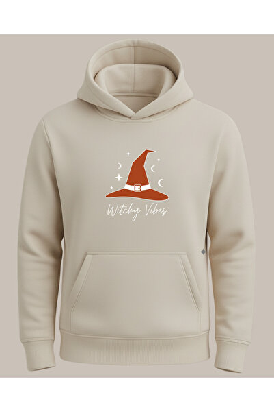 Ebiidesign Witcy Vibes Printed Halloween Sweatshirt