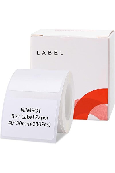 DEEPIN شريط صانع الملصقات أبيض 40 × 30 مم (230 ملصقًا/لفة) متوافق مع NIIMBOT ...