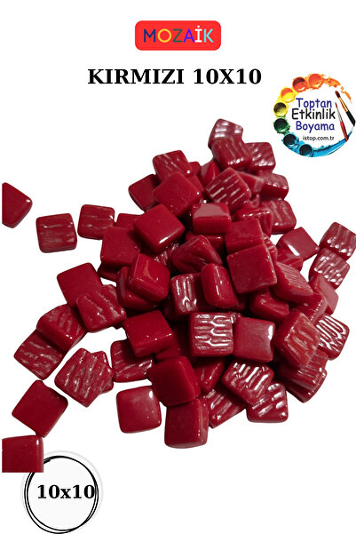 toptanetkinlikboyama 200 de grame de piatră mozaică de culoare roșie – 10X10 ...