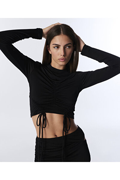 Twist ÖNDEN BAĞLAMALI BÜZGÜLÜ BLUZ