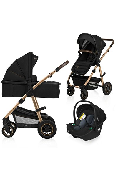 Lionelo Carucior 3 in 1, Lionelo, Amber, Cadru aluminiu, Cu landou intarit si...