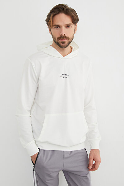 Fulla Moda Κείμενο εμπριμέ φούτερ με κουκούλα