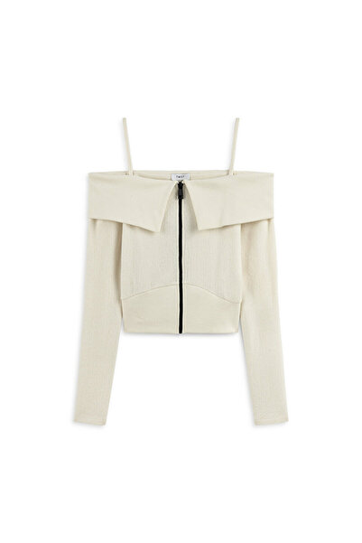 Twist OFF THE SHOULDER TRİKO BLUZ