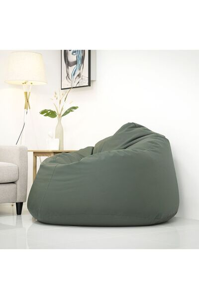 Danube Home Oxford XXL Green Bean Bag Chair - Comfortable Foam Seating, 2-Year Warranty