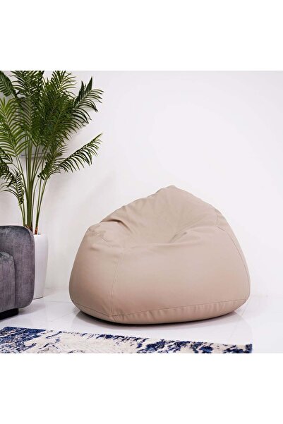 Danube Home Oxford XXL Bean Bag Chair - Grey PVC Fabric, Foam Filling, 2-Year Warranty