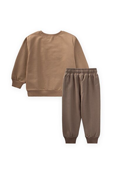Cigit Sweatshirt Set 1-5 Years Old K Mustard