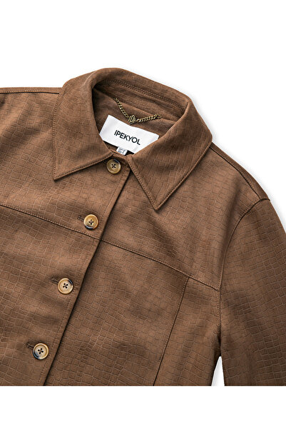 İpekyol Crocodile Skin Look Jacket