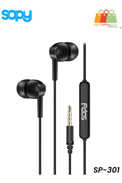 sopy سماعات أذن سلكية SP301: ملاءمة مريحة، وميكروفون مكالمات عالي الدقة، وصوت...