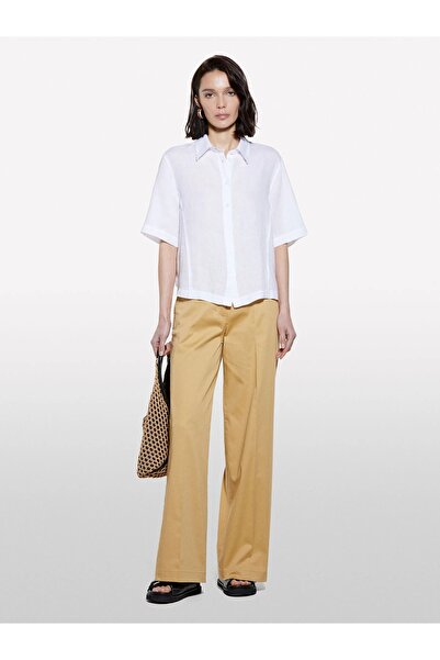 Sisley Cămașă cu mânecă scurtă pentru femei, 100% in, 325P5BMLLQ08U-SIS101