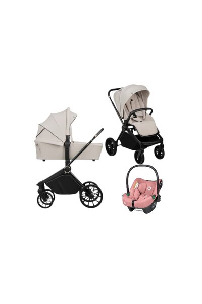 Lionelo Carucior 3 in 1, Lionelo, Mika Plus, Cu scoica auto Roz testata ADAC,...