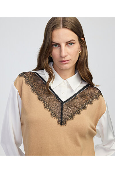 İpekyol Knitwear Mix Colorblock Shirt