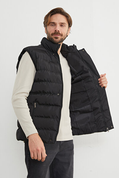 Fulla Moda سترة قابلة للنفخ مطبوعة بتصميم سريعة الارتداء