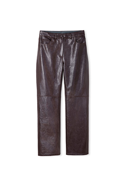 İpekyol Rugan görünümlü pantolon