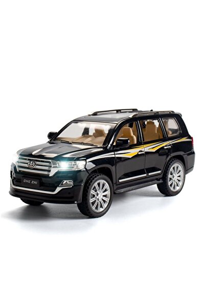 Toybox Toyota Prado Model Car, Zinc Alloy Pull Back Toy car with Sound and Light for Kids