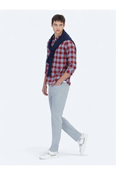 Kip Πουκάμισο από 100% βαμβάκι με ρυθμισμένη εφαρμογή, υφαντό casual