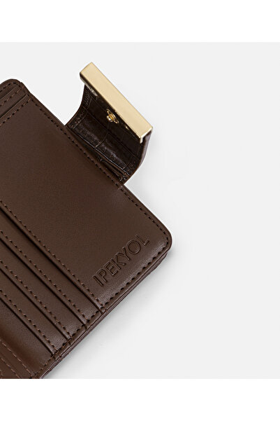 İpekyol Crocodile Skin Look Wallet