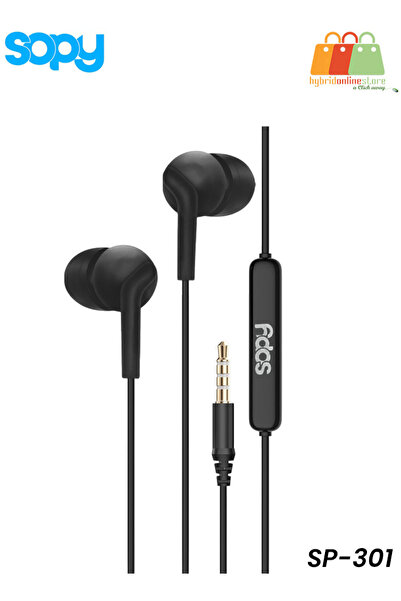 sopy سماعات أذن سلكية SP-301 فائقة الجهير | مشغلات 10 مم | سماعة أذن داخلية م...