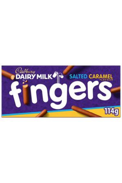 Cadbury Degete de ciocolată cu caramel sărat (UK) 114g