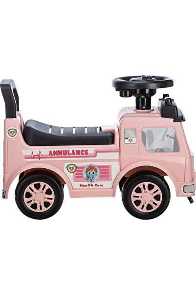 Free2Move Ride-on vehicle, Free2Move, Ambulance, With lights and sounds, With storage space, 19-36 months, Pink