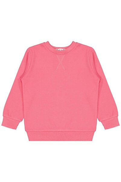 Civil Girls Düz 2-5 Yaş Sweatshirt - Pembe 4-5 Yaş