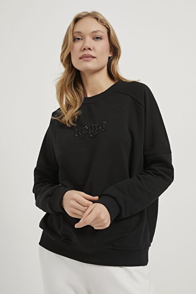 Arma Life ARMALIFE 0427 SWEAT FEMEI CU GĂLĂ BICICLETA CU BRODATURĂ CU MARGELE