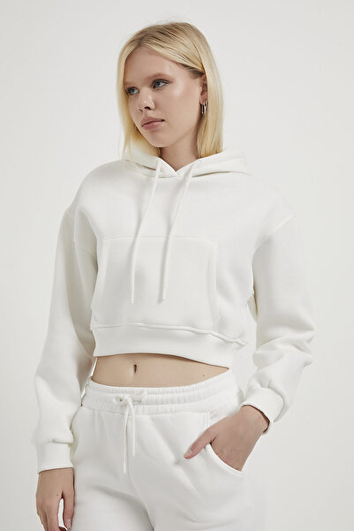 Arma Life Armalife 2525 kangaroo pocket raised crop women's sweat