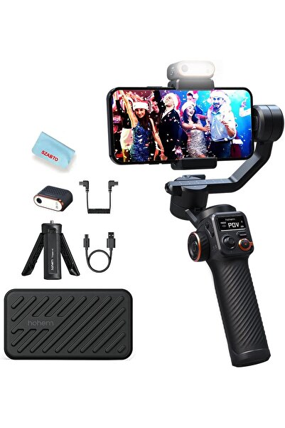 Hohem iSteady M6 Kit Smartphone 3-Axis Gimbal Stabilizer with Magnetic Fill Light & AI Tracking