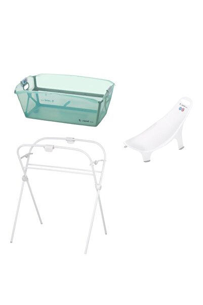 Jane Set cadita de baie cu pliere ultra-compacta, Jane, Oasis, 68 x 42 x 26 c...