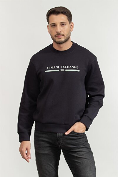 Armani Exchange Erkek Bisiklet Yaka Sweatshirt