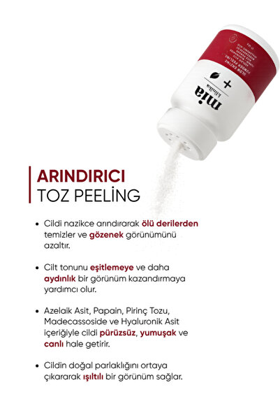 mia klinika Arındırıcı ve Aydınlatıcı Enzim Peeling Toz Temizleyici