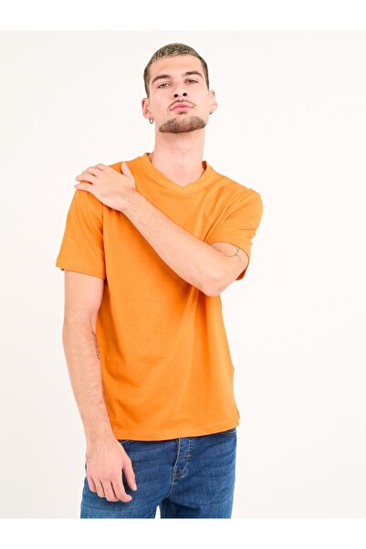 Kenvelo Tricou barbat cu maneca scurta de culoare uniforma