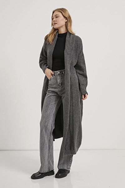 Arma Life Armalife 1193 Shawl Collar Long Knitwear Women Cardigan