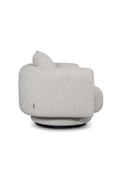 Danube Home Adrika 1 Seater Fabric Sofa - Brown, Solid Wood Frame, Stylish & Comfortable, 2 Year Warranty