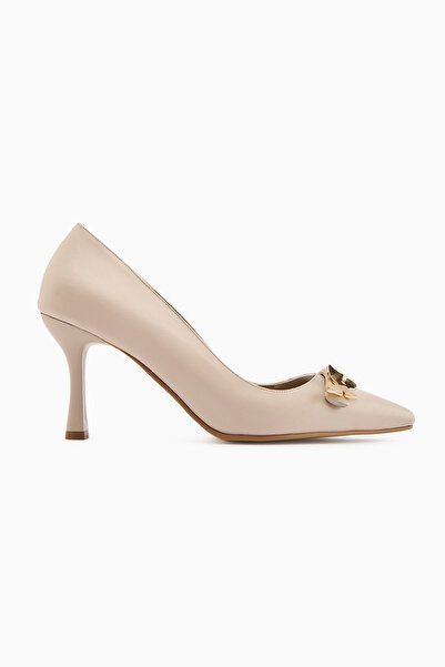 Limoya Misa Beige Buckle Women's Stiletto