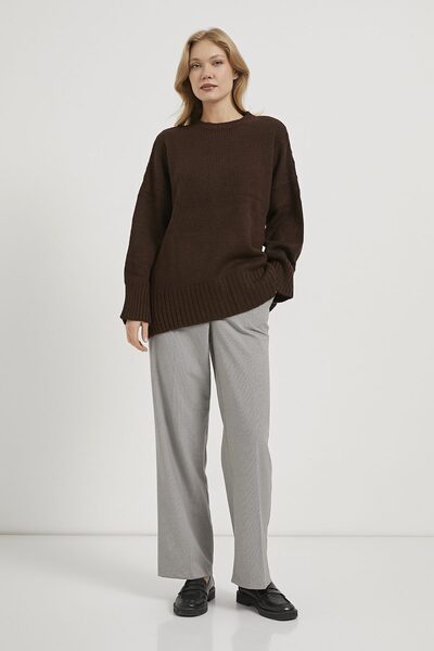 Arma Life Armalife 4700 Bi̇s Yaka O Oversized Women's Sweater