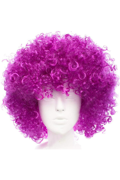 Skygo Dark Purple Color Violet Afro Bonus Hair Wig