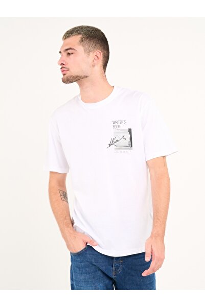 Kenvelo Tricou barbat cu maneca scurta si imprimeu