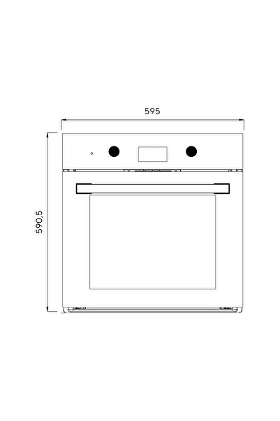 KUMTEL Digital Plus Antrasit Ankastre Fırın 15 Prog. B66-SF3(DDT)
